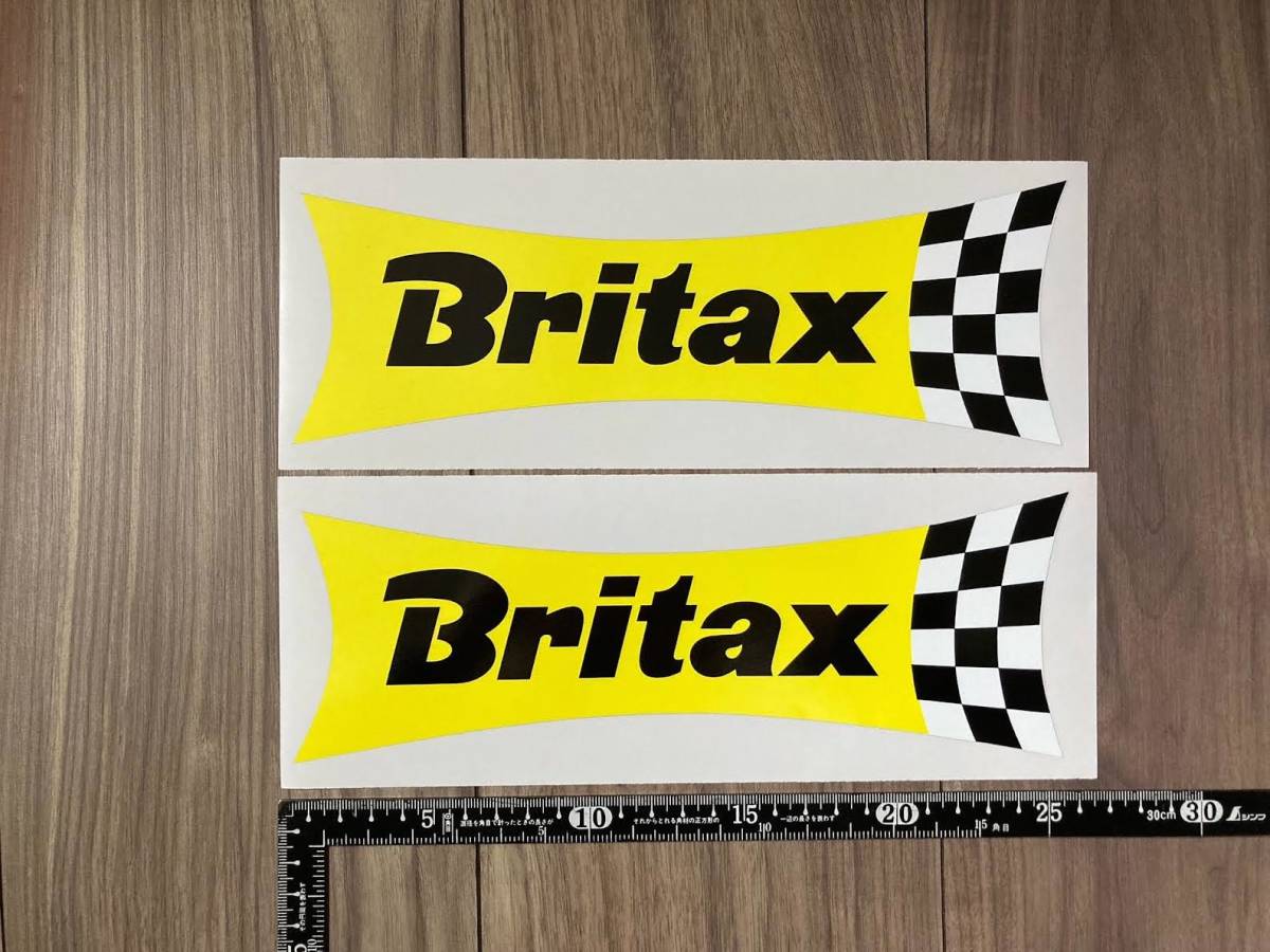 送料無料 ブリタックス BRITAX 245mm x2 ステッカー シール_画像1