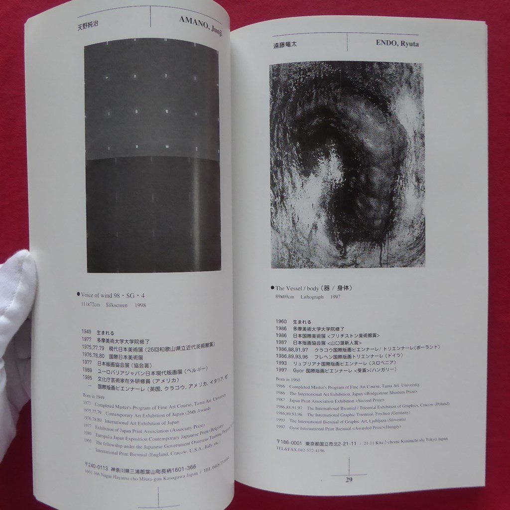 z71図録【アルゼンチン・日本現代版画展/PIATほか・1998年】若林奮/遠藤竜太/天野純治/舩坂芳助/清野耕一/清塚紀子/園山晴巳_画像9