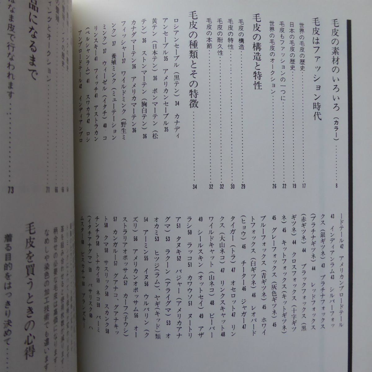 g1/中村喜代次・西川勢津子著【毛皮の本/文化出版局・昭和59年】毛皮の種類とその特徴/毛皮が製品になるまで/毛皮の手入れと保管_画像5