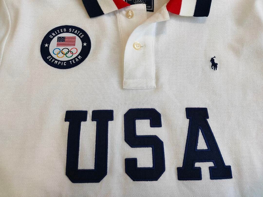 新品 ラルフローレン ポロシャツ 白 ホワイト オリンピック 五輪 TEAM