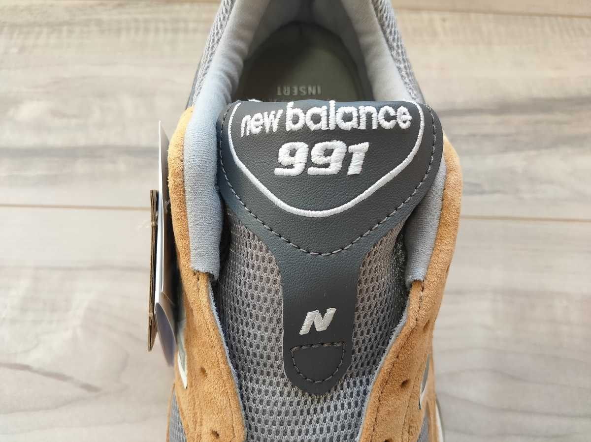 27 5cm 新品 NEW BALANCE ニューバランス M991TGG 茶×グレー イギリス