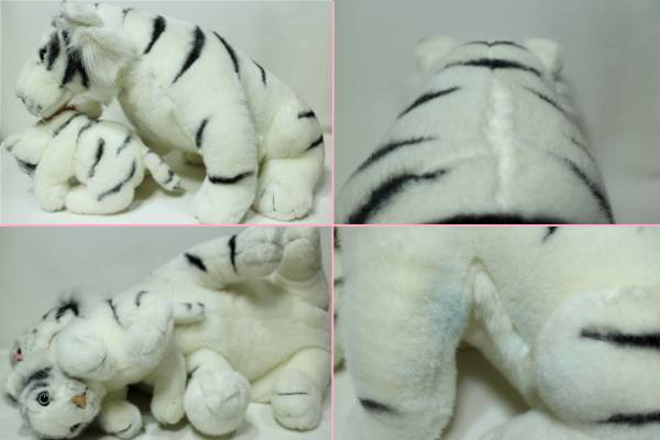DD* soft toy *SANYEI white Tiger parent . jumbo * defect have 