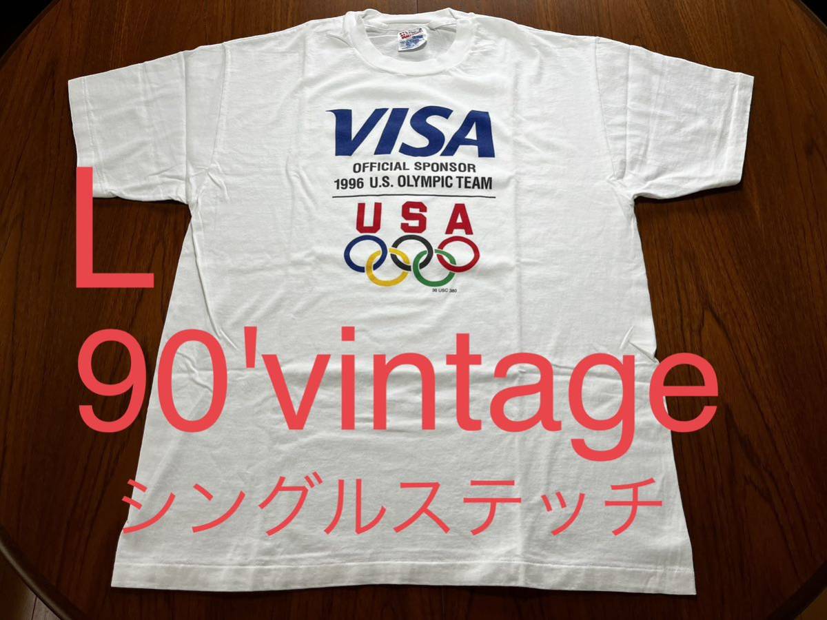 貴重！90' 企業Tシャツ　VISA OLYMPIC ヴィンテージ vntage シングルステッチ　オリンピック