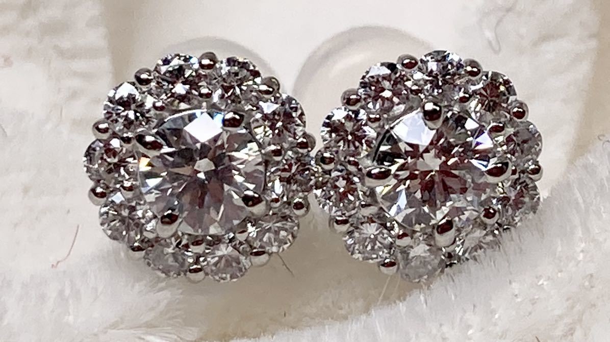 ◇新品◇天然ダイヤモンド ピアス 0.16ct×2 【E F/SI-1 SI-2/VERY GOOD