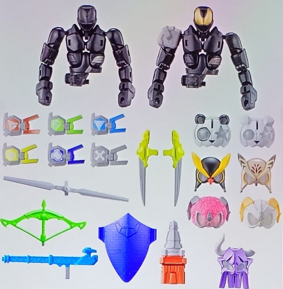 新品未開封 仮面ライダーギーツ リボルブチェンジフィギュア PB01 エントリーボディ&ライダーヘッド&アームドパーツ22点セット