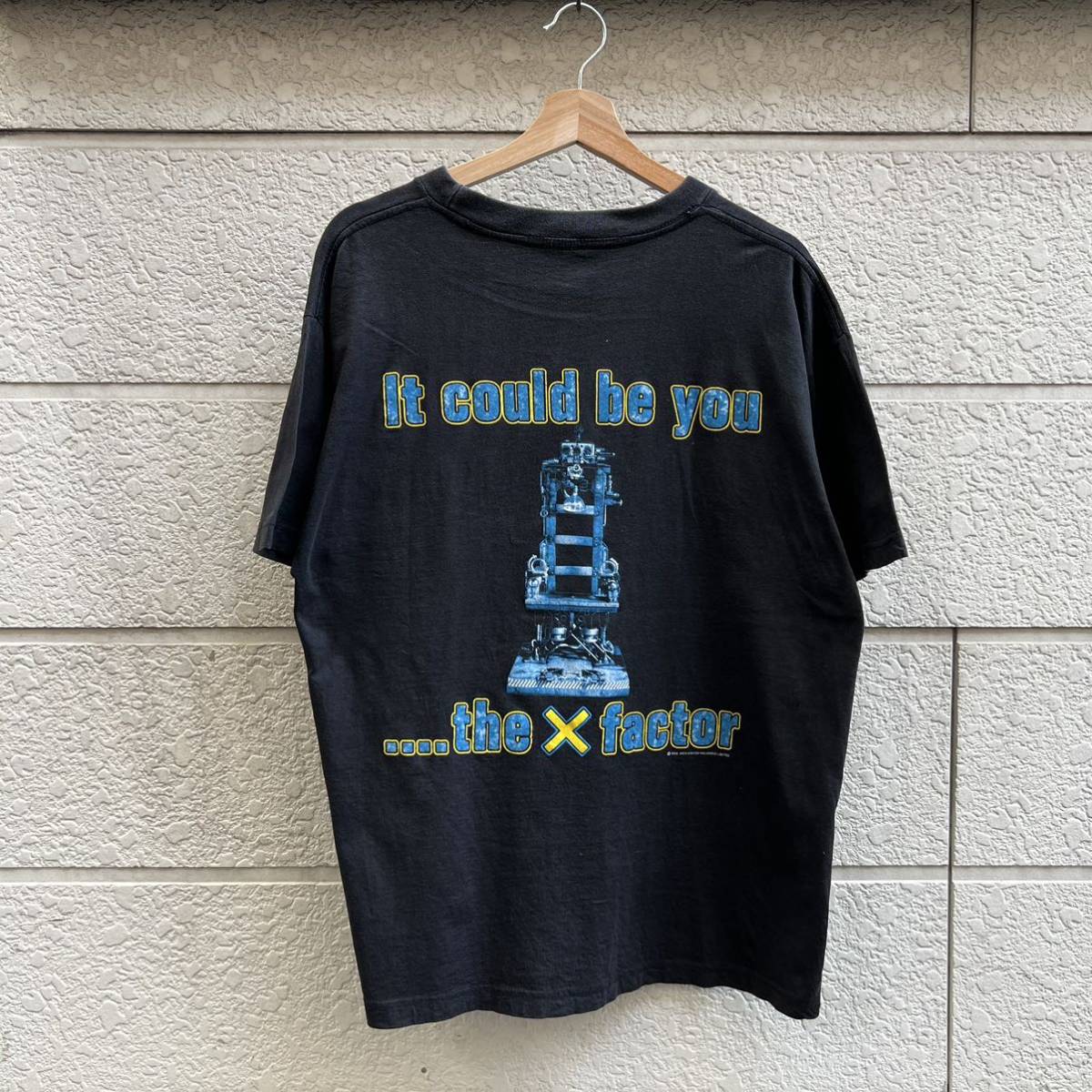 90s ユーロ古着 アイアンメイデン バンドTシャツ プリントTシャツ BLUE RAIN EURO vintage ヴィンテージ IRON MAIDEN 1995 X factor ツアー_画像2