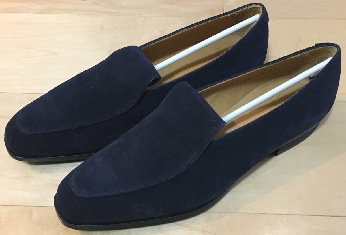 Iugen венецианский Loafer IG305 сделано в Японии стандартный товар 26.5cm2E (8.5) замша темно-синий iugen обычная цена 44.000 иен 