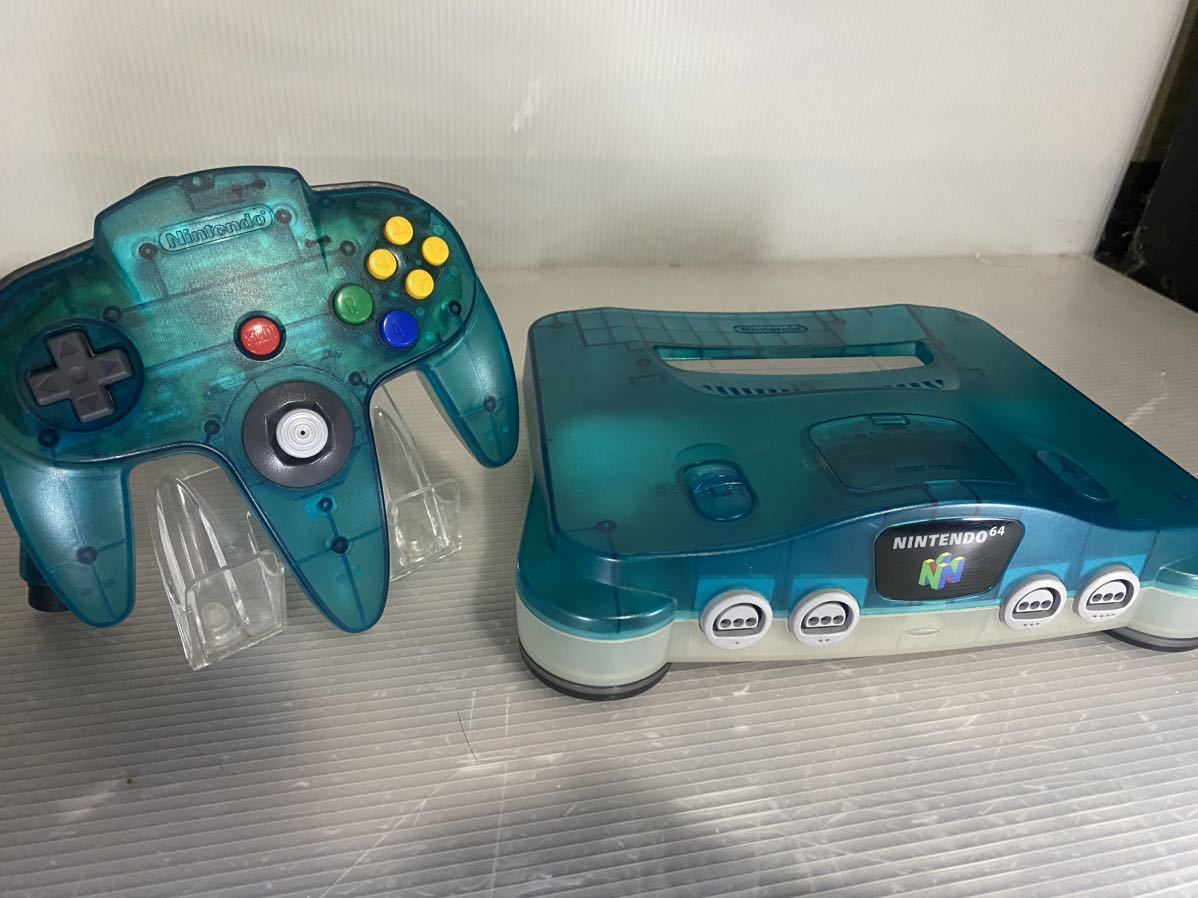 ニンテンドー64 クリアブルー|Nintendo 任天堂 NUS-001 JPN ゲーム機