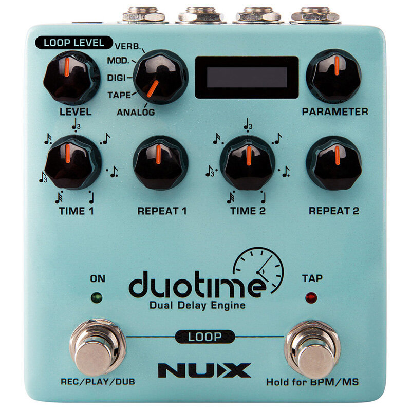 【新品】NUX（ニューエックス) / Duotime(Dual Delay Engine) エフェクター ディレイ ※全国送料無料(一部地域は除きます。)