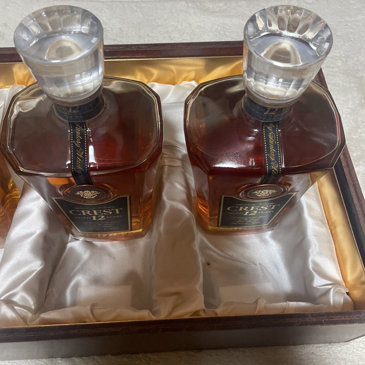 激レア 希少 crest 12 クレスト12年 木箱 サントリーウイスキー