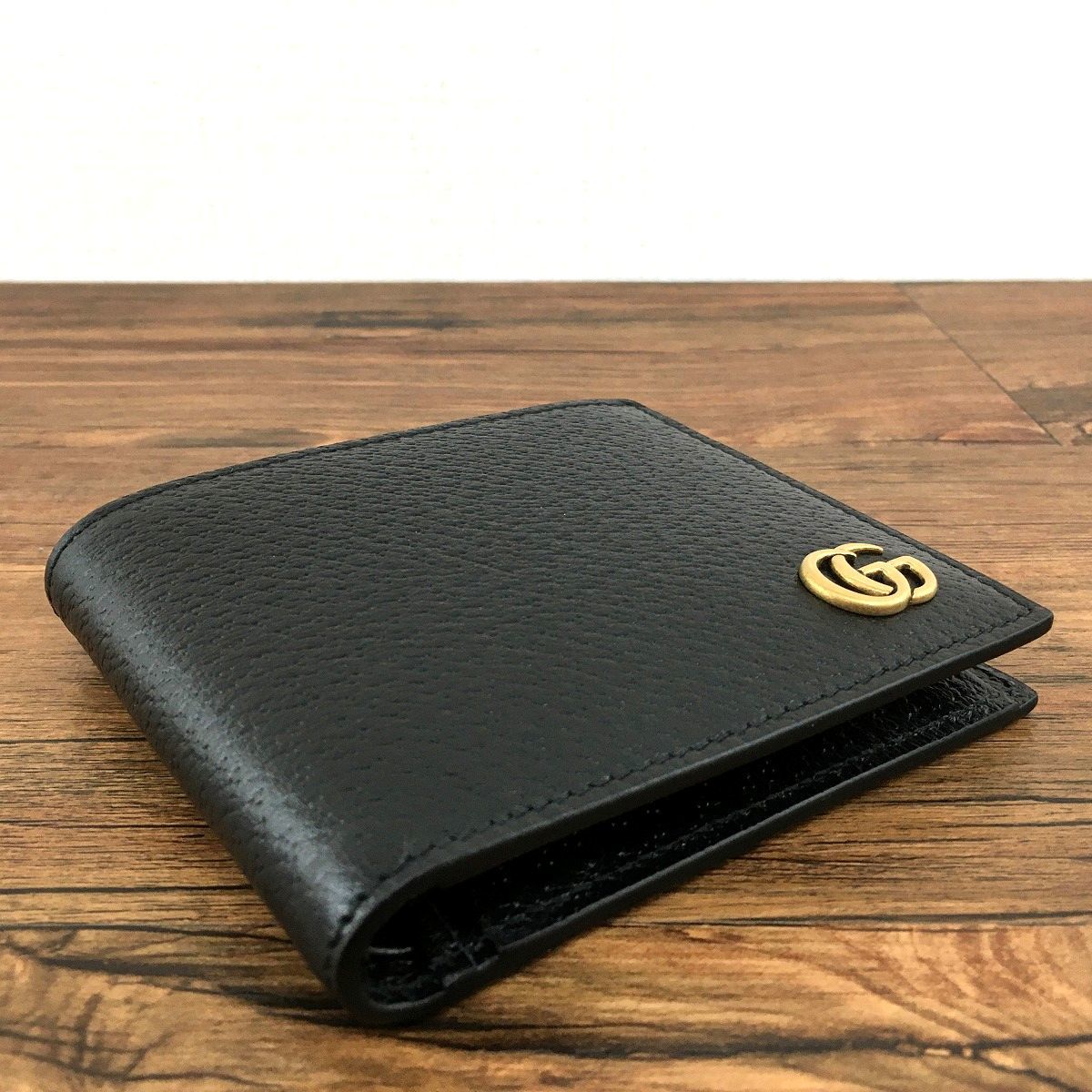 ☆送料無料☆ 未使用品 GUCCI 二つ折り財布 ブラック 428725
