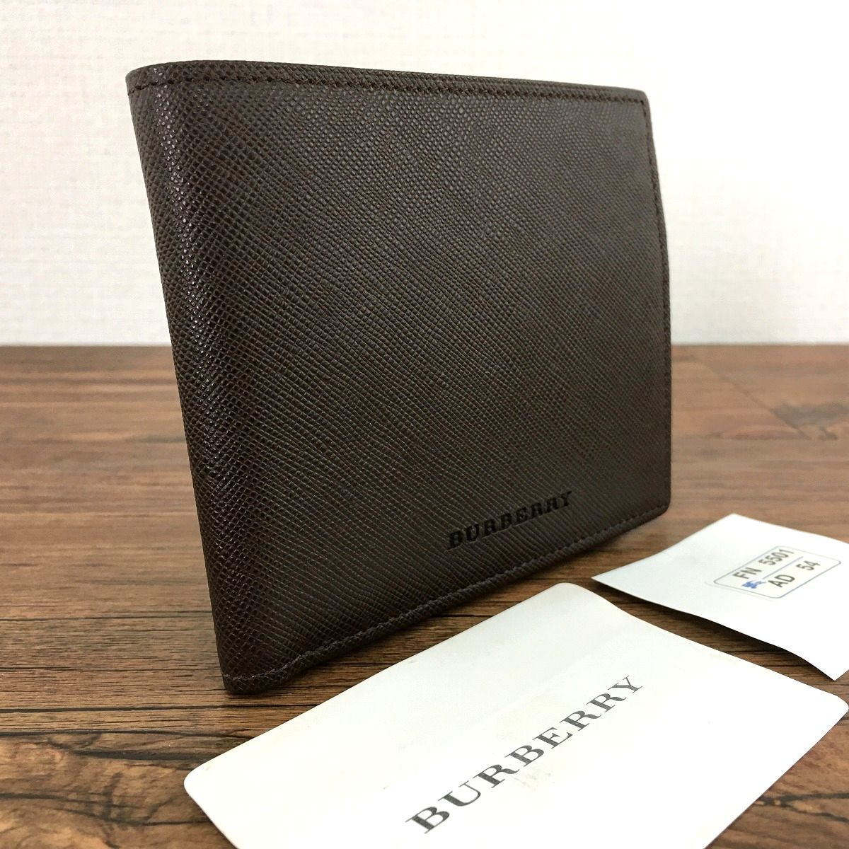 素敵でユニークな 未使用品 ☆送料無料☆ BURBERRY 244 レザー ダーク