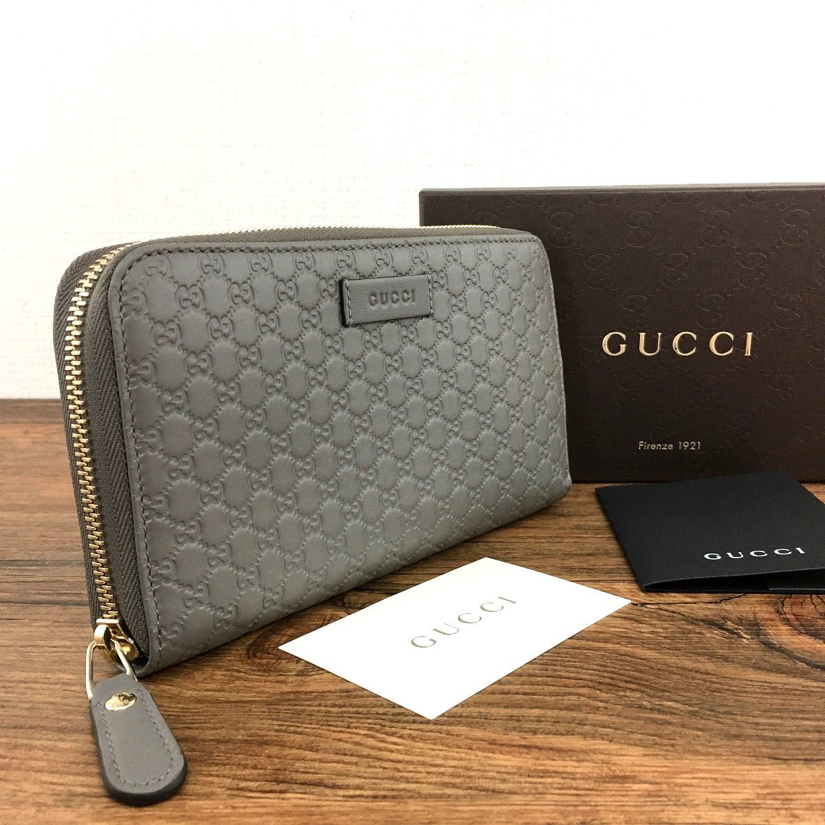 日本初の 449391 ラウンドファスナー長財布 GUCCI 未使用品 ☆送料無料