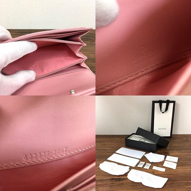 ヤフオク! - ☆送料無料☆ 未使用品 GUCCI 長財布 GGマーモント...