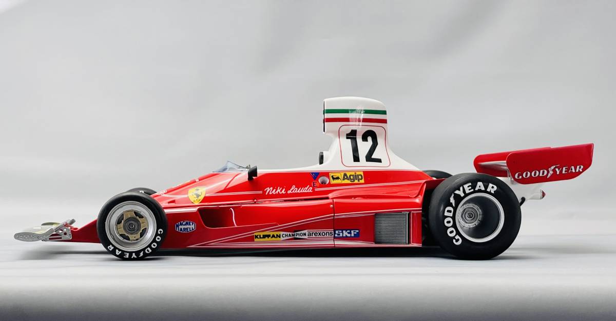タミヤ1/12 フェラーリ312T 1975年モナコGPニキラウダ車完成品 タミヤ1/12 フェラーリ312T 1975年モナコGPニキラウダ車完成品