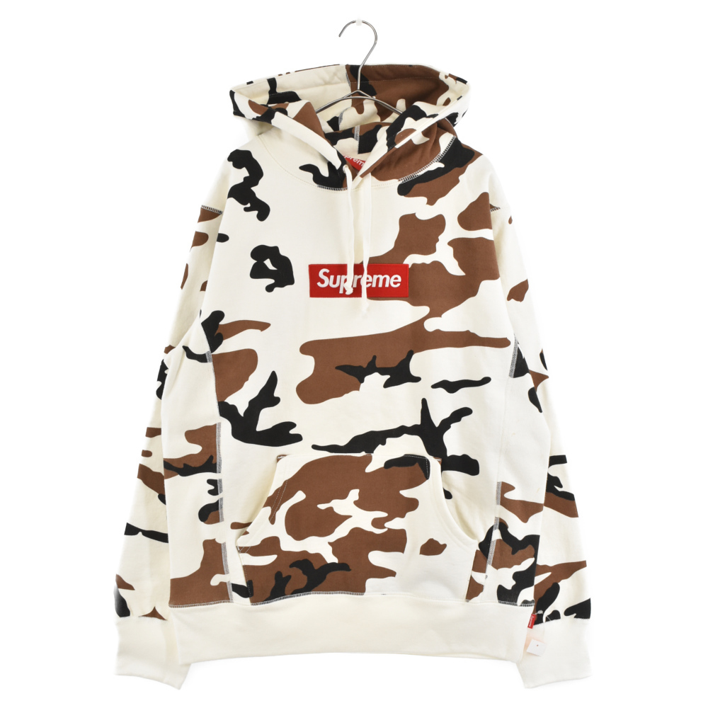 シュプリーム 16AW Box Logo Hooded Sweatshirt Brown Camo ボックス