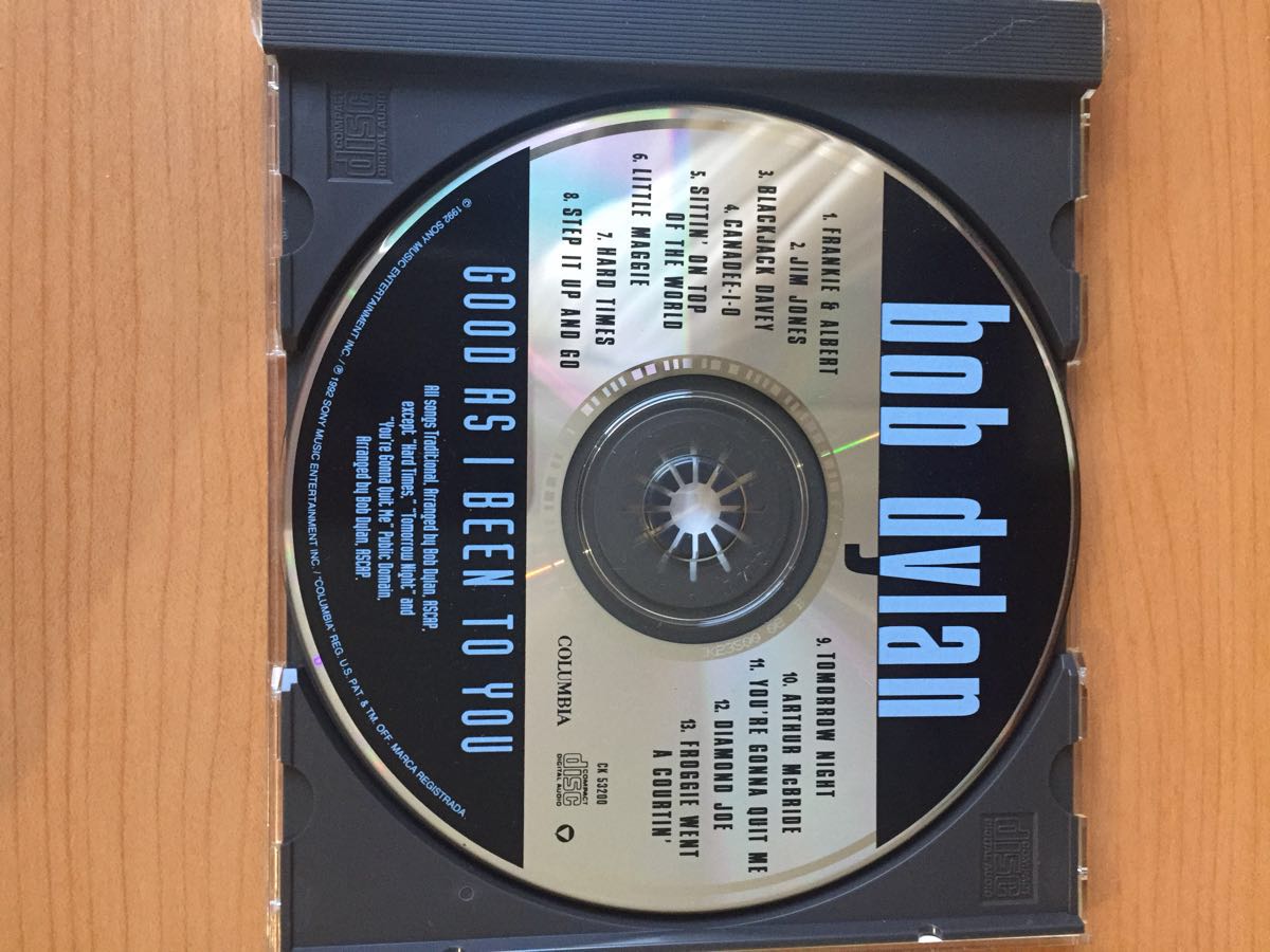 ボブ・ディラン 『グッド・アズ・アイ・ビーン・トゥ・ユー』（Good as I Been to You）米国盤CD