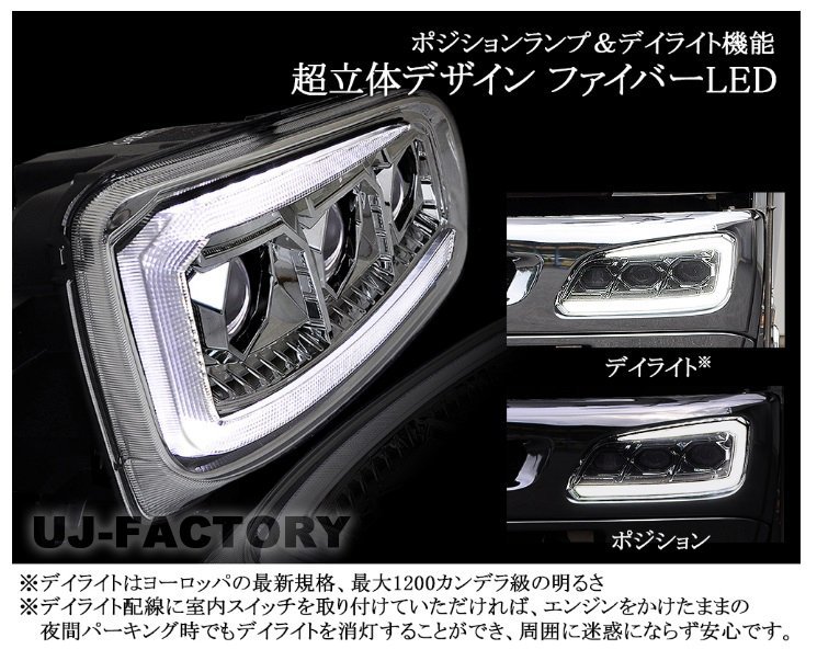 [NIGHT STAR/ Night Star ]* security standard conform /E Mark acquisition * projector LED headlamp / chrome *J bus / saec Selega / Isuzu ga-la