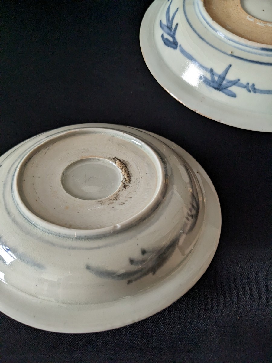 3525 伊万里焼 染付 紅葉文 五寸皿 3525 伊万里焼 染付 紅葉文 五寸皿