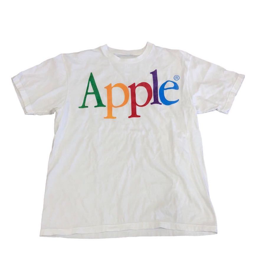 お早め配送 Apple アップル Tシャツ 白 トラビススコット 90s 企業 www