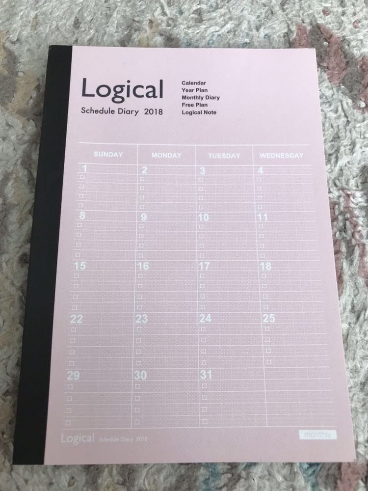 Nakabayashi ナカバヤシ 2018 Logical スケジュール ダイアリー A6 マンスリー ★ スケジュール帳 手帳 ★ Y26_画像1