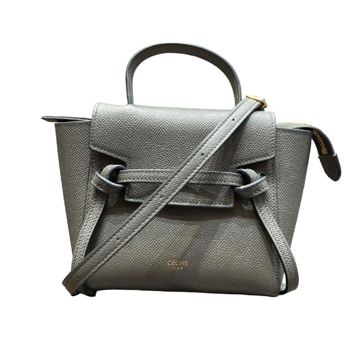 CELINE セリーヌ ピコ ベルトバック 2WAYバッグ マイクロ グレインド