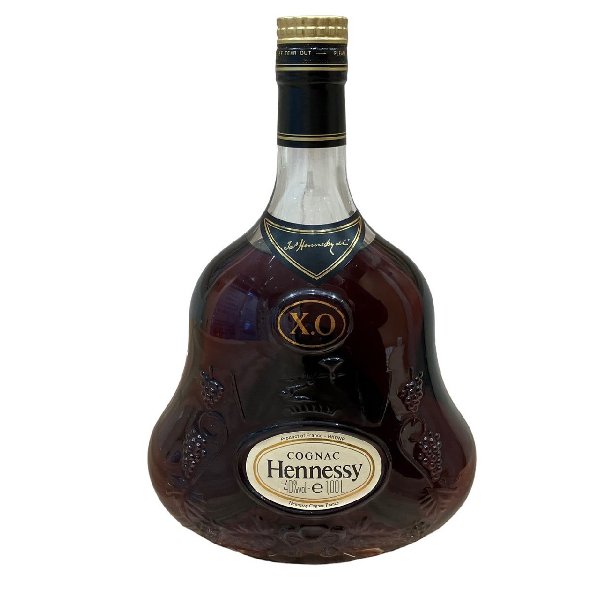 ☆ヘネシー XO クリアボトル 金キャップ 40% 1000ml ブランデー