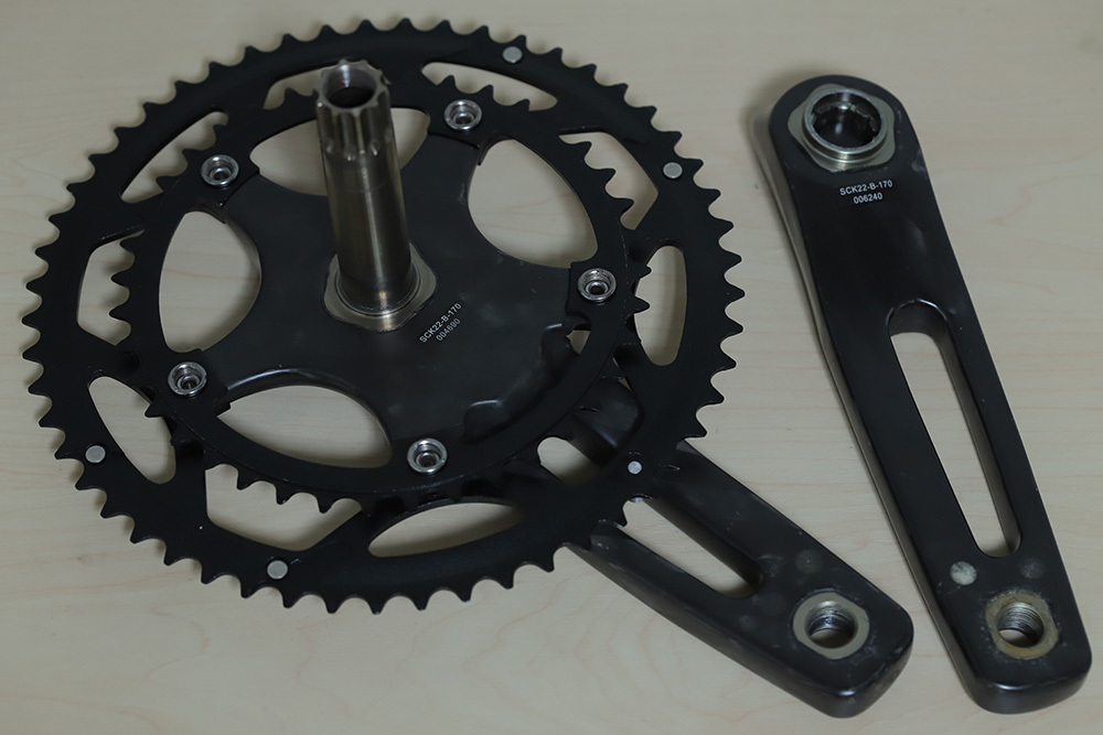 超軽量 STRONGLIGHT PULSION CARBON CRANK 170×52/39T ストロングライト カーボンクランク プルション