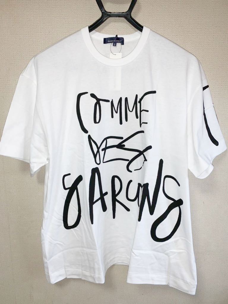 コムデギャルソン COMME des GARCONS 半袖Tシャツ 青山限定 オーバーサイズ Sサイズ ギャルソン ロゴTシャツ ビッグサイズ 半袖カットソー