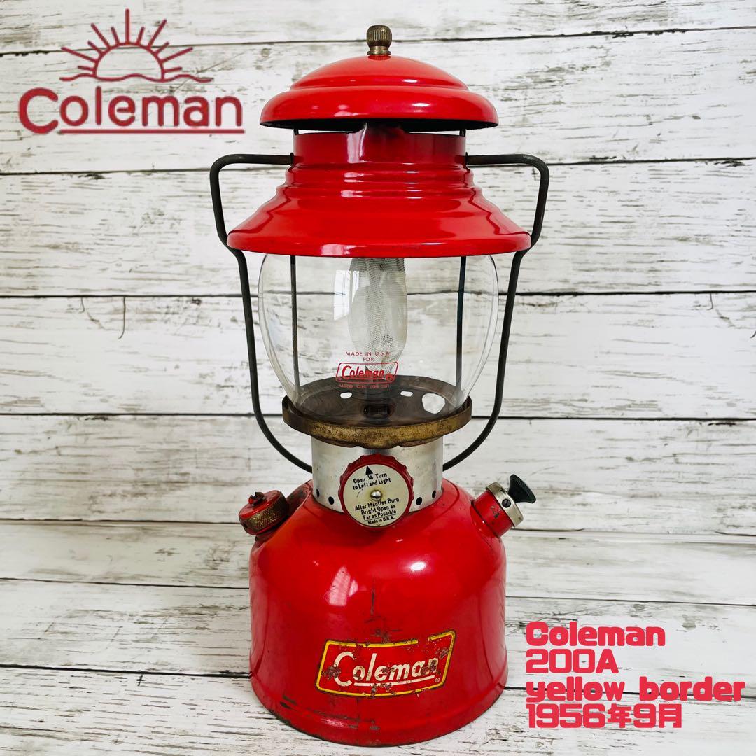 コールマン 200A 1956年9月 イエローボーダー THE RED 前期型 | inmano