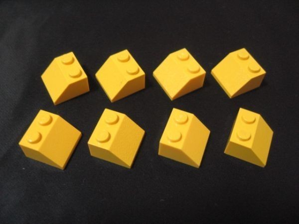 凸レゴ凸　%3039　2x2スロープ45度（黄）　8個_画像1