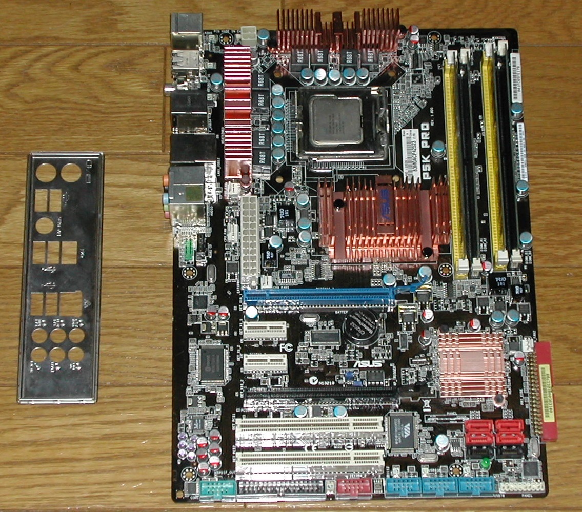 ASUS　P5K PRO LGA775　Q9400　メモリ4G付き_画像1