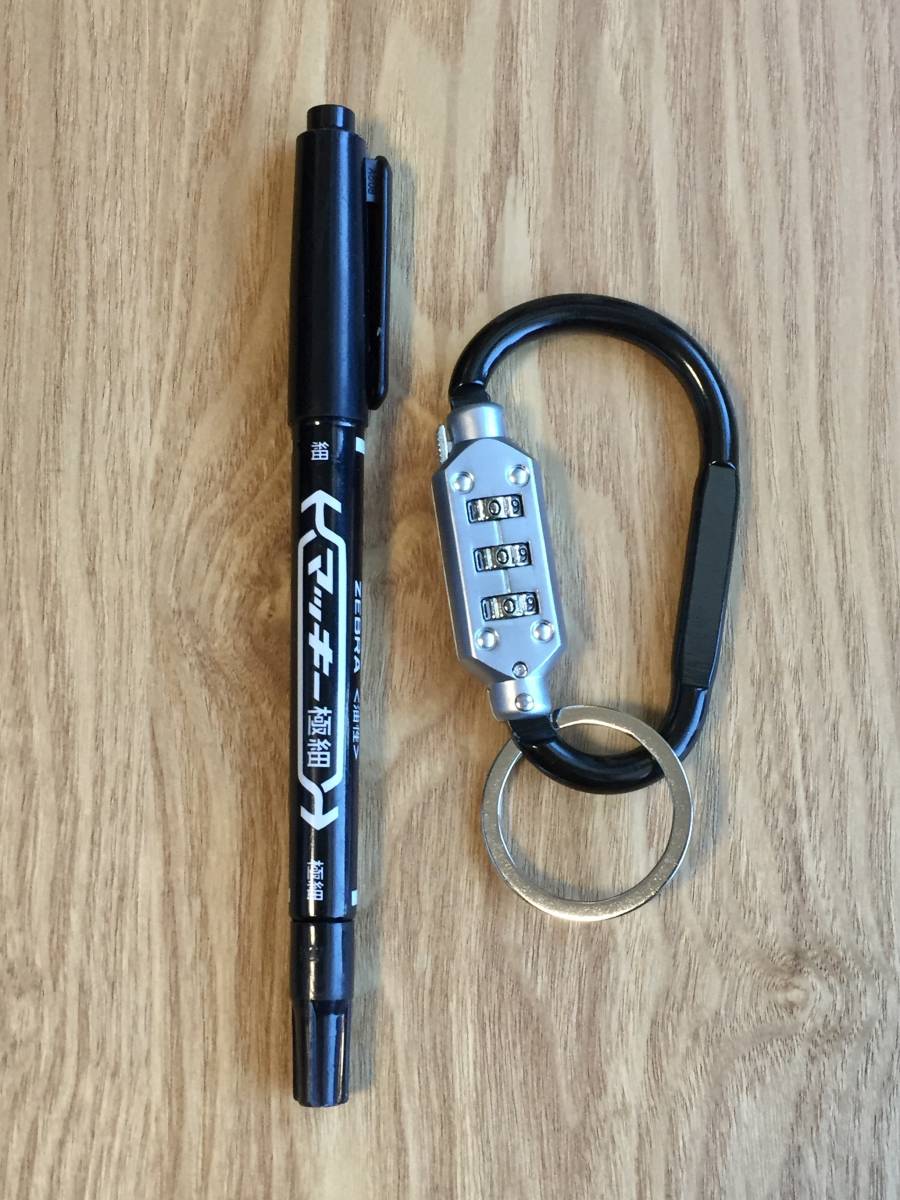 未使用 BEAMS Number lock Carabiner Keyholder ビームス ナンバーロック式カラビナ キーホルダー 日本製 JAPAN MADE EDC OUTDOOR FISHINGの画像9