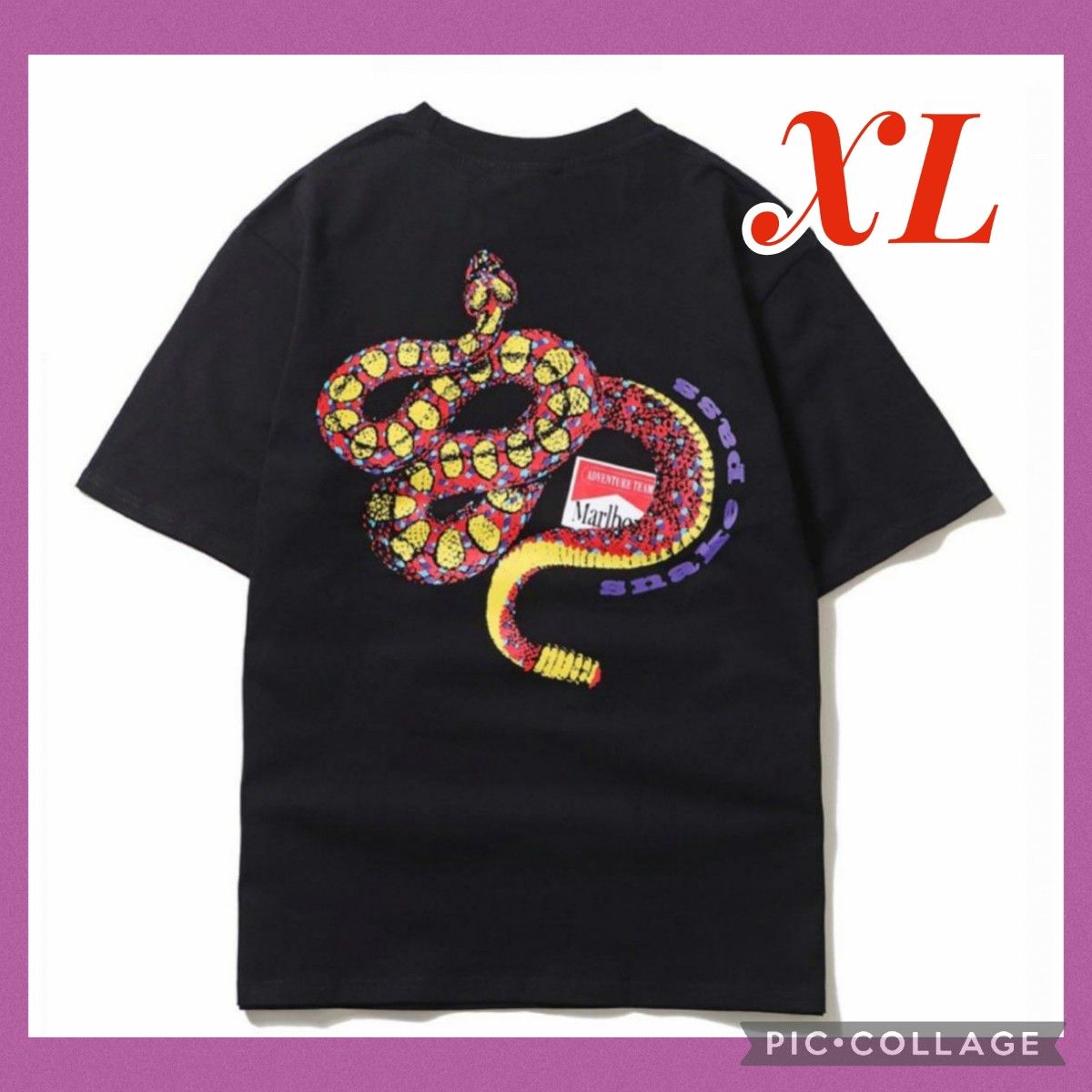 《XL》Marlboro Tシャツ REMIX 赤マル マルボロ 兼用