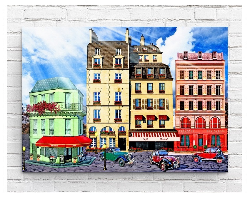 [ frame attaching - white -] interior poster France Paris Paris. street angle art picture poster A2 size (420×594mm) an1