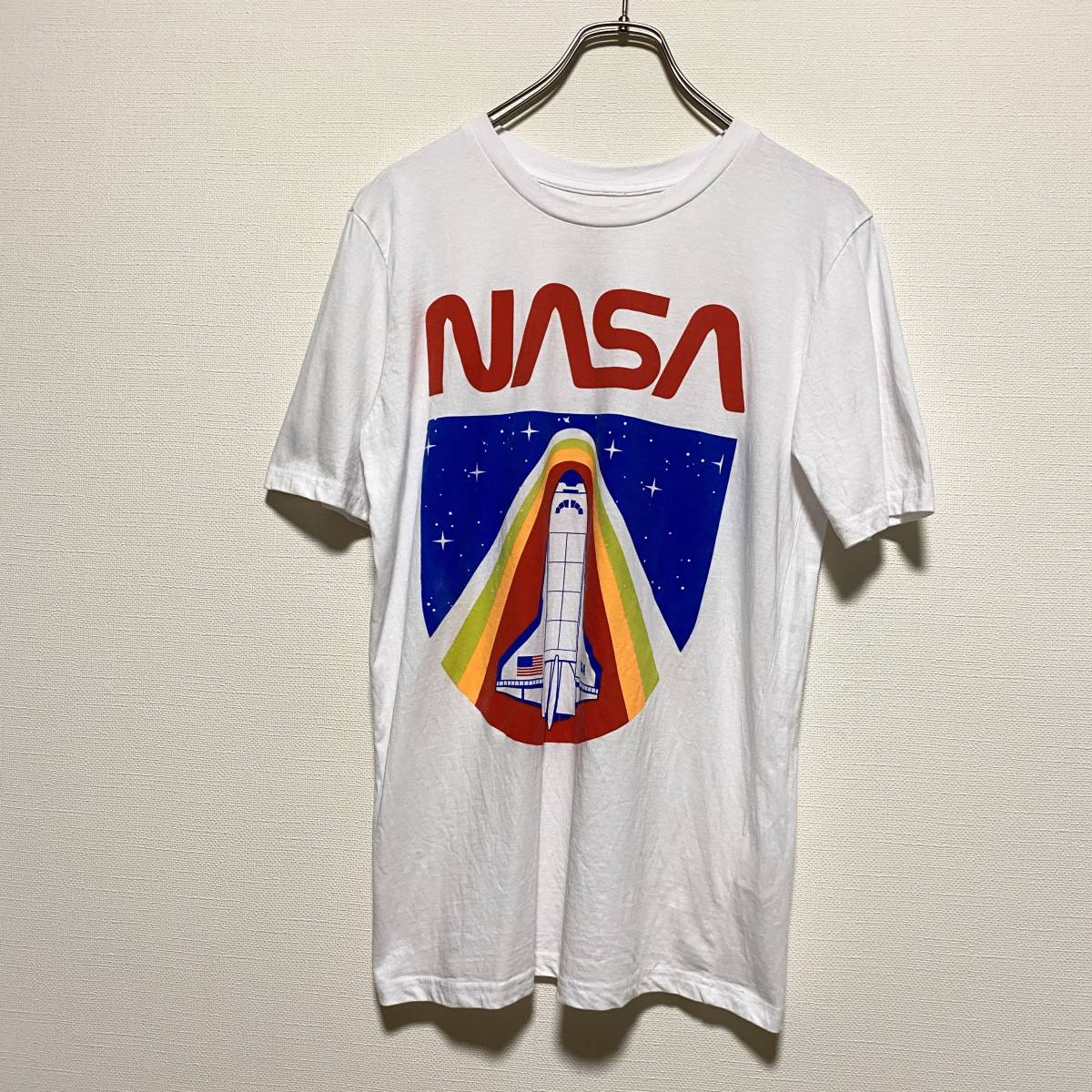 アメリカ古着 NASA ナサ ロケット 半袖Tシャツ プリントTシャツ S