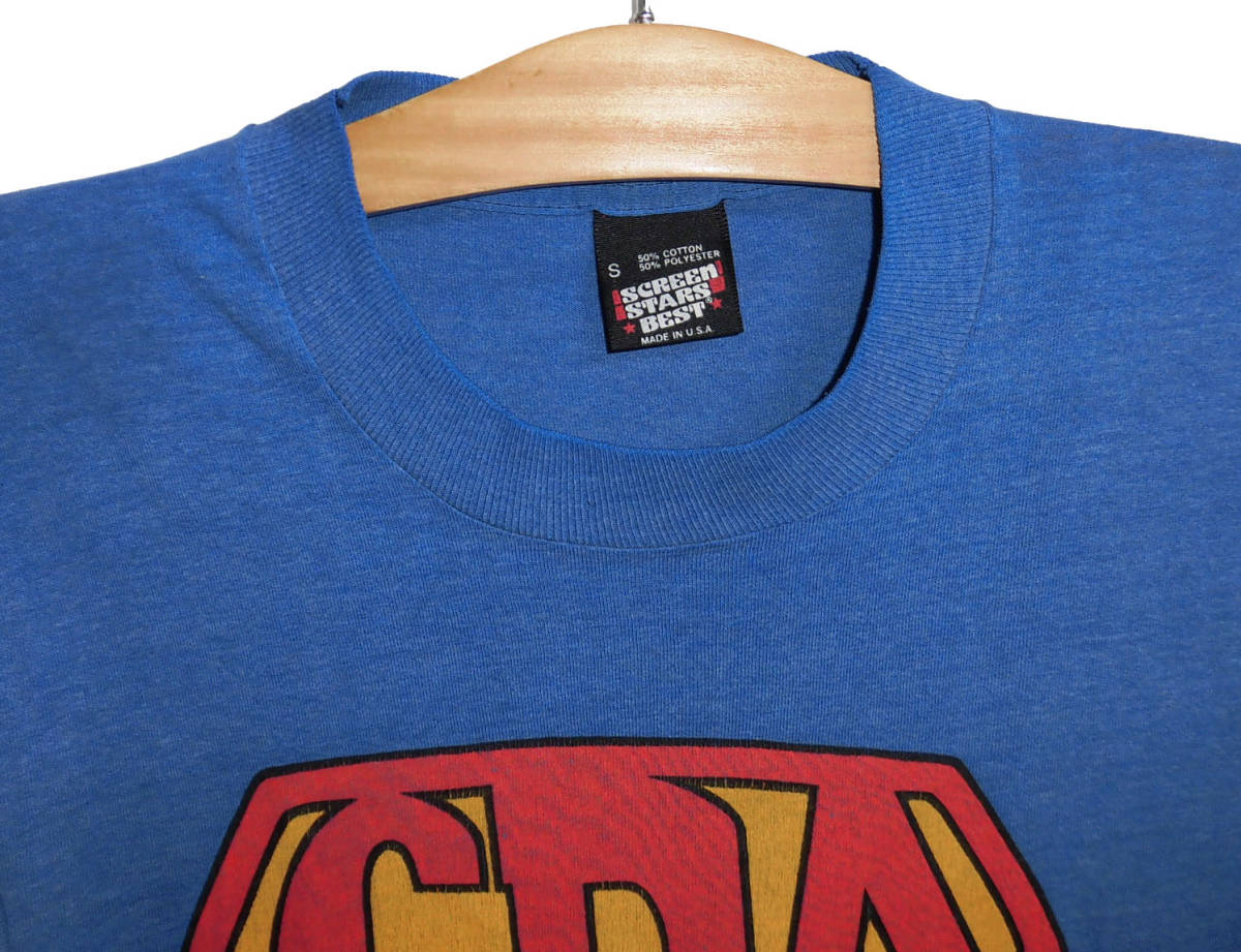 Ё80's ビンテージ SCREEN STARS スクリーンスターズ USA製 スーパーマン サンプリング Tシャツ S_画像2