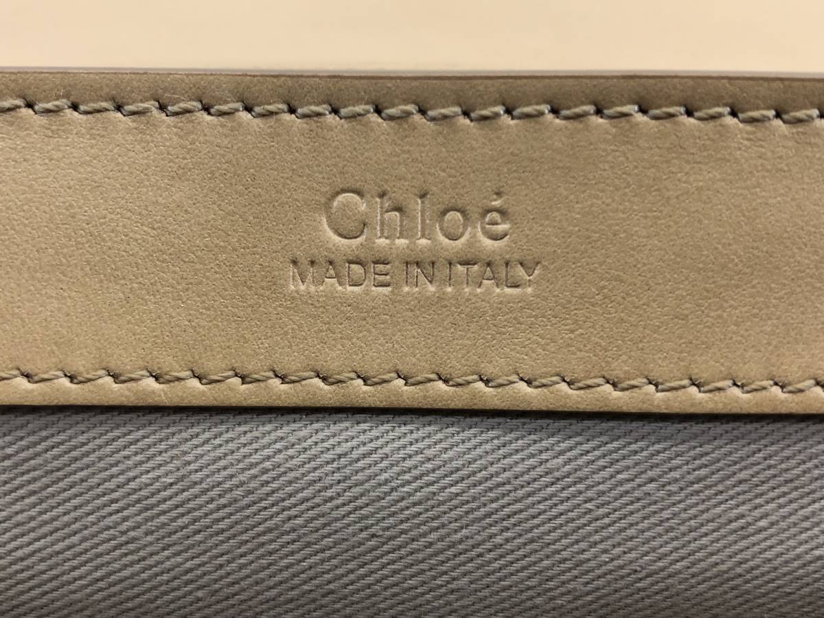 〇Chloe クロエ Cチェーンショルダーバッグ ブリーチドブラウン CHC19SS192A37218 中古品〇_画像9