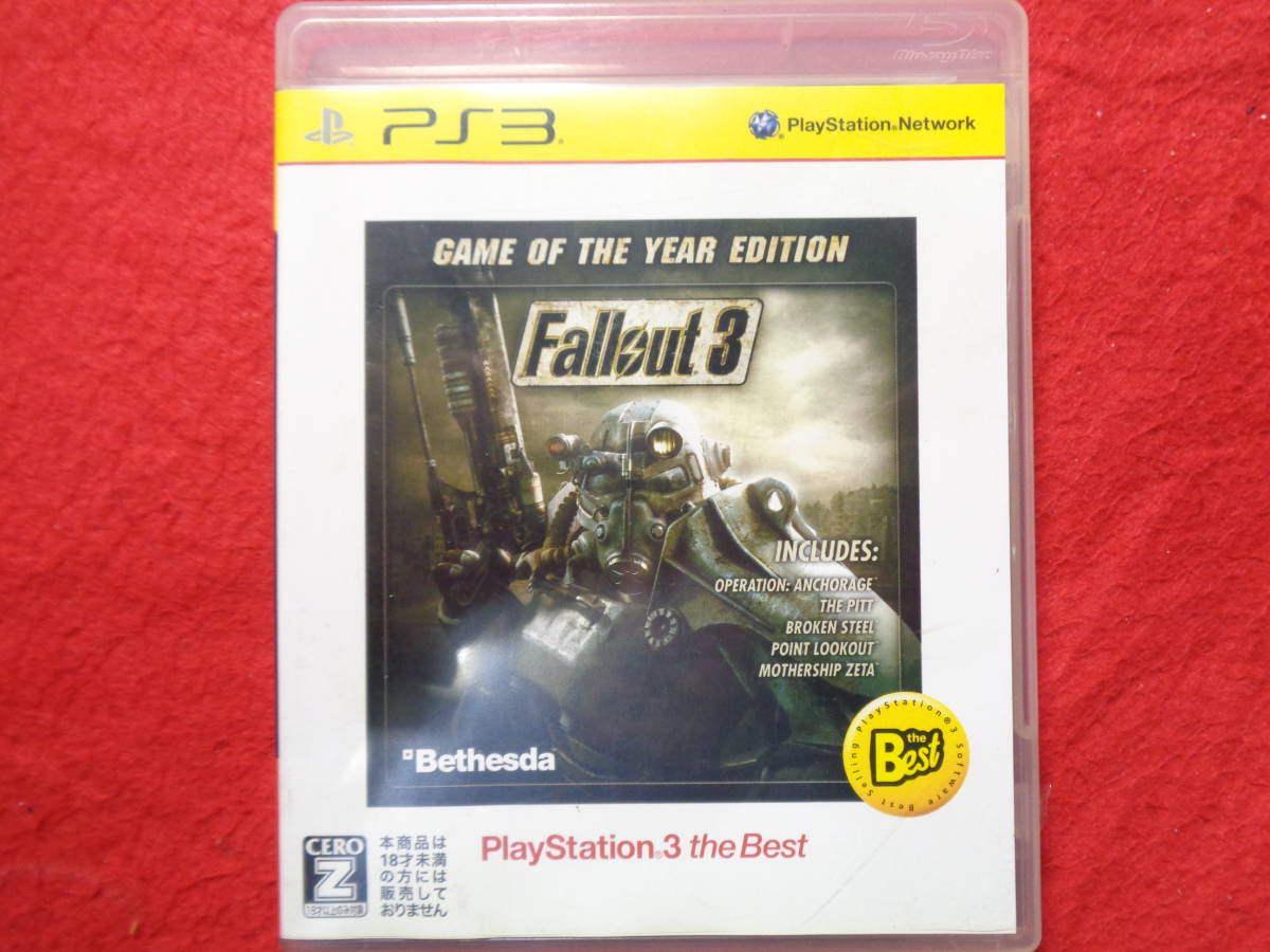 ★即決★起動画像有★　フォールアウト3　 Game Of The Year Edition 　Fallout3ゲームオブザイヤーエディション　PS3　ソフト　198_画像1