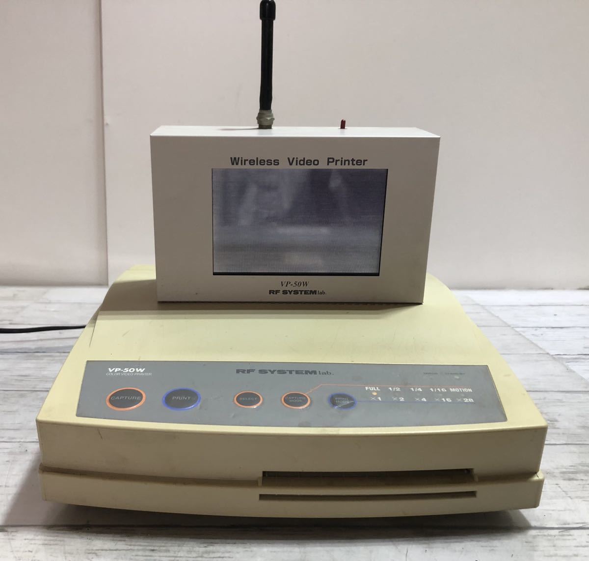 23M04-184:VP-50W беспроводной видео принтер монитор комплект RF SYSTEM lab Junk 