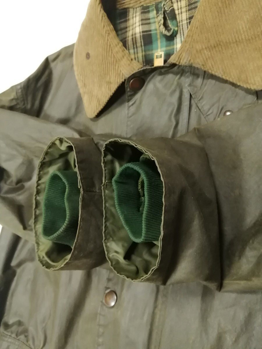 “Special” Barbour burghley c38 1crest 最初期　セージ　　バブアー　1クラウン　バーレー　バーレイ　ステンカラーコート　オイルド