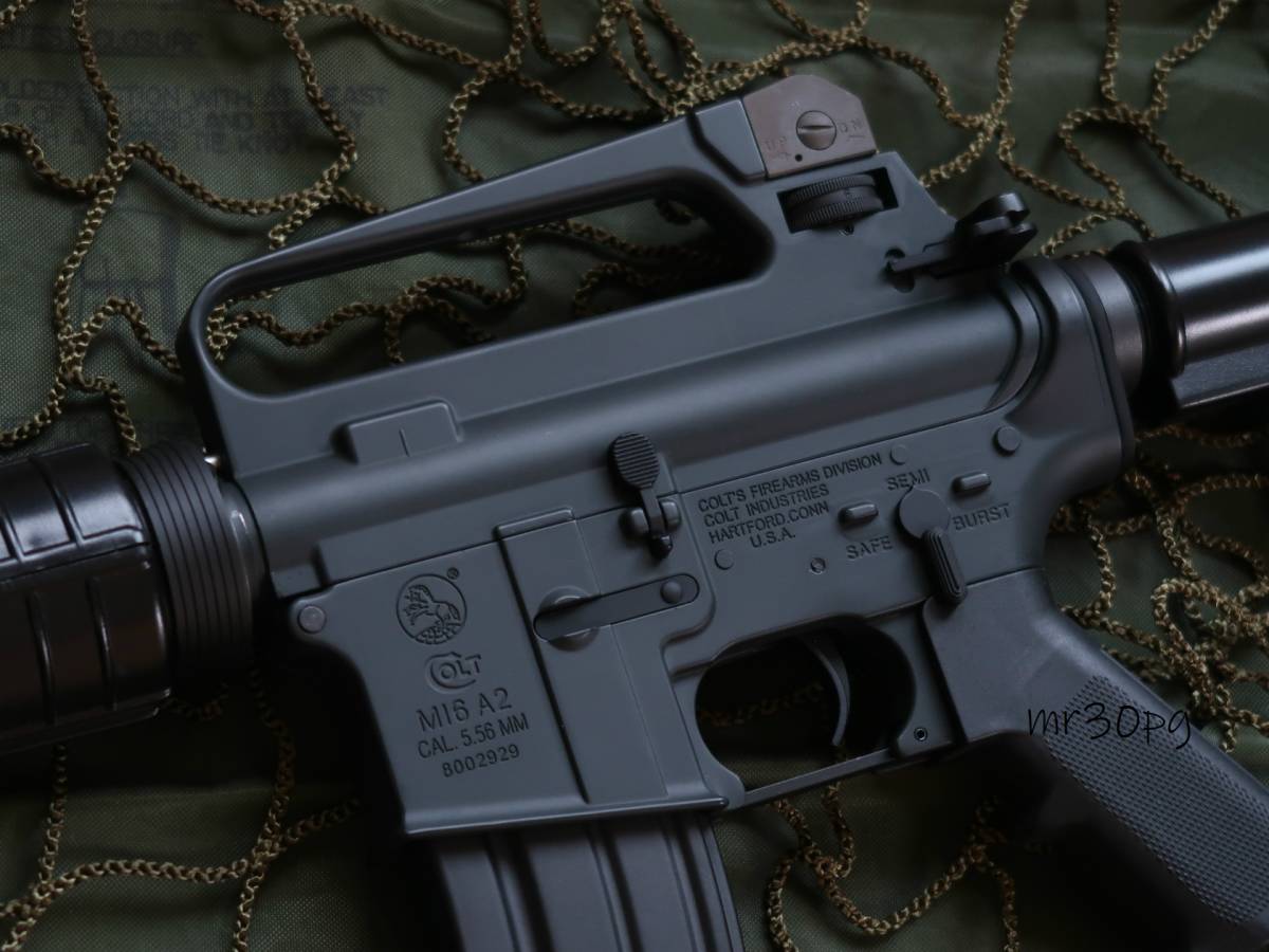 コルトModel727！極美品 G&P COLT M16A2 アブダビカービンaka BHD仕様 3点バースト フルメタル電動ガン M727オールドスクールA2アッパーXM4
