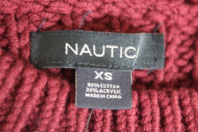 NAUTICA Nautica lady's knitted sweater size XS* postage 510 jpy *