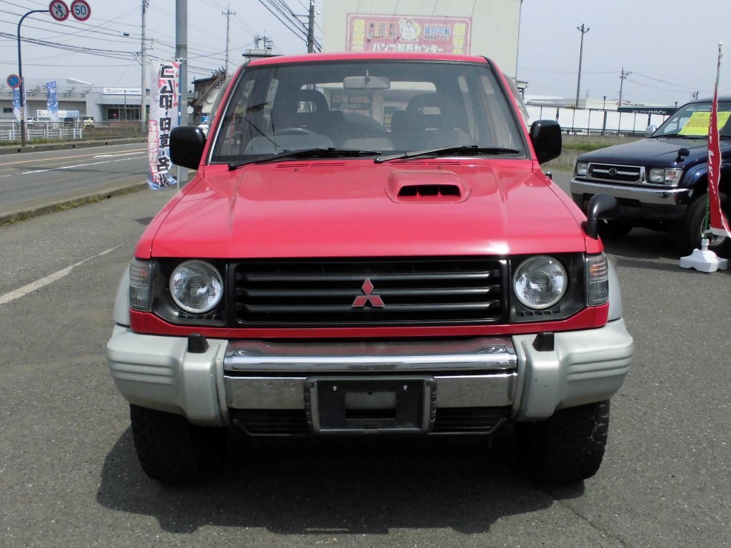 * Pajero 2.8 metal top wide XR-Ⅱ* diesel turbo 4WD* rare red *AT*1 number consultation *