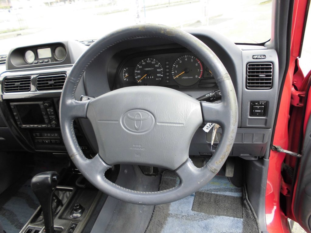  vehicle inspection "shaken" equipped * Land Cruiser Prado 90*V6 3400*RZ* red red * circle eyes 