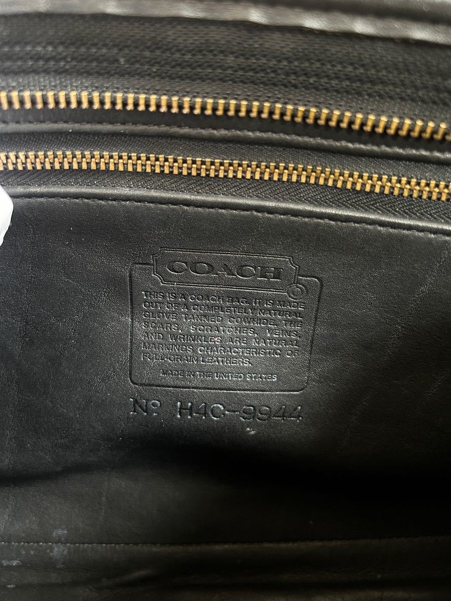 【送料無料】レア品 オールドコーチ old coach スタッズ レザー ショルダー バッグ 黒 ブラック オールレザー クロスボディ 斜め掛け