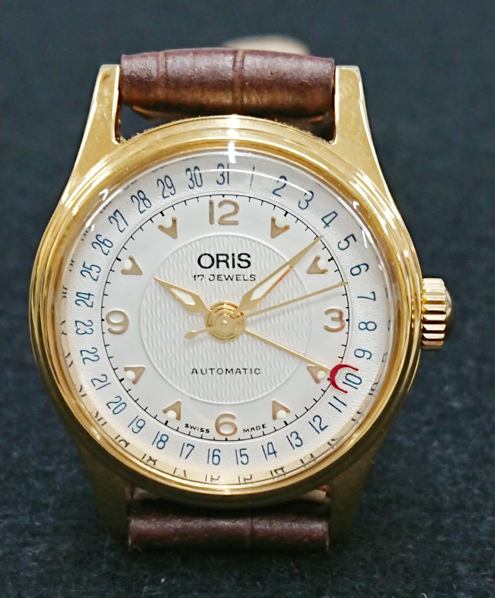 稼動品!!未使用品!!ORIS/オリス ポインターデイト 7405 17石 自動巻き