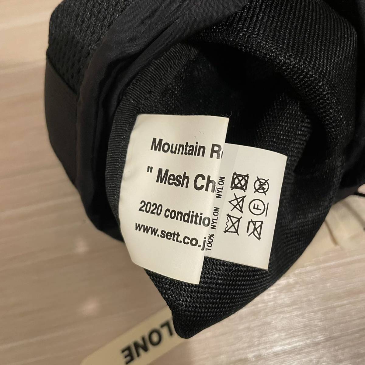 Mountain Research 2951 Mesh Chalk Bag BLACK ブラック 新品 完売品 マウンテンリサーチ SETT メッシュチョークバッグ_画像5