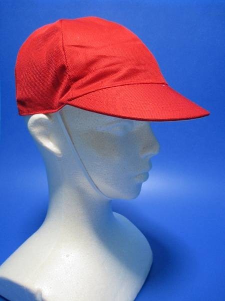 新品★赤白帽・紅白帽・体育帽◆メッシュタイプ★あごひもゴム付★_画像1