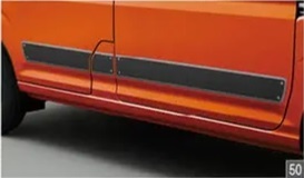 ハイゼットカーゴ S700V/S710V：純正 サイドデカール(カーボン調)